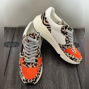 Red Cheetah Print Sneaker